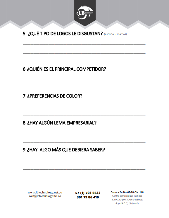 Formatos Brief Briefs | LB Technology